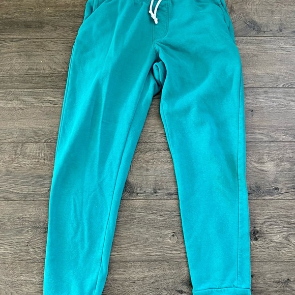 BP Nordstrom Mens Jogger Pants small teal Organic Cotton Blend Knit Athleisure - Picture 3 of 4